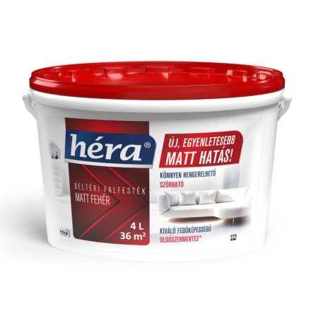 Héra beltéri falfesték fehér 4 L