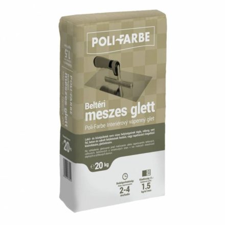 Poli-Farbe beltéri meszes glett