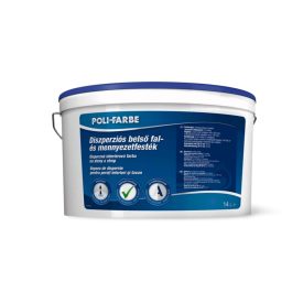   Poli-Farbe beltéri diszperziós fal- és mennyezetfesték fehér 14l.