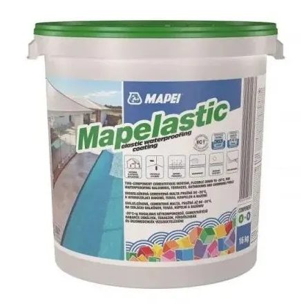 MAPEI MAPELASTIC KÉTKOMPONENSŰ VÍZSZIGETELŐ 16 KG